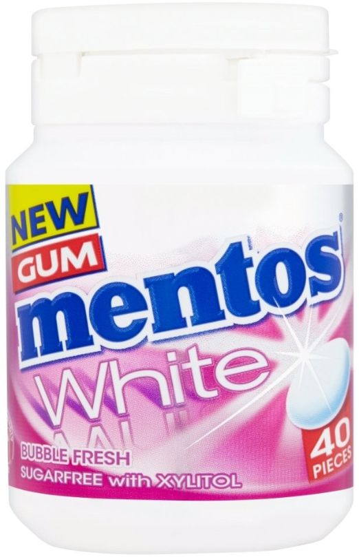 Mentos Chewing Gum White Bubble Fresh Sugar-Free 60 g x40