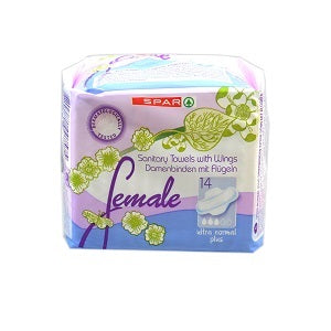 Spar Sanitary Towels Ultra Normal Plus x14