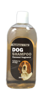 Feathers 'N' Fur Dog Shampoo Coconut Fragrance 500 ml