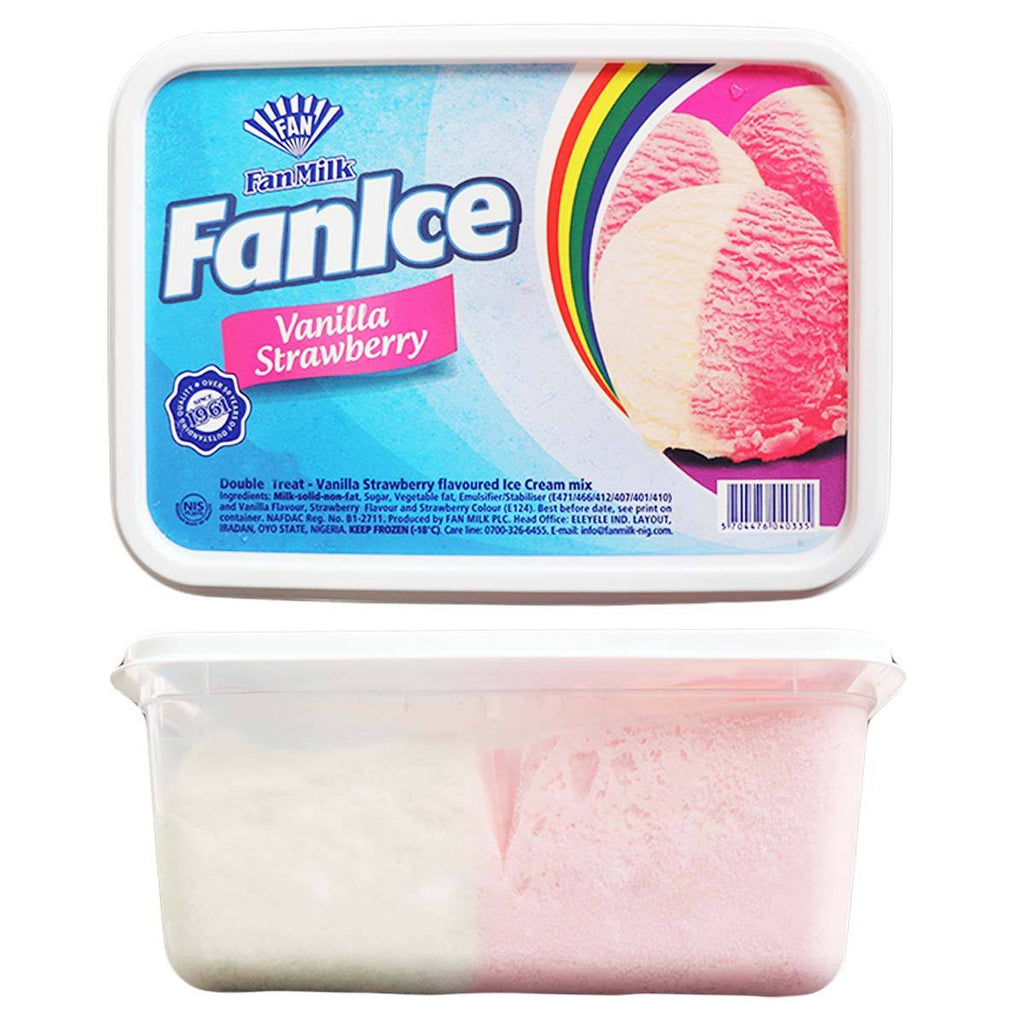 FanIce Ice Cream Vanilla Strawberry 2 L