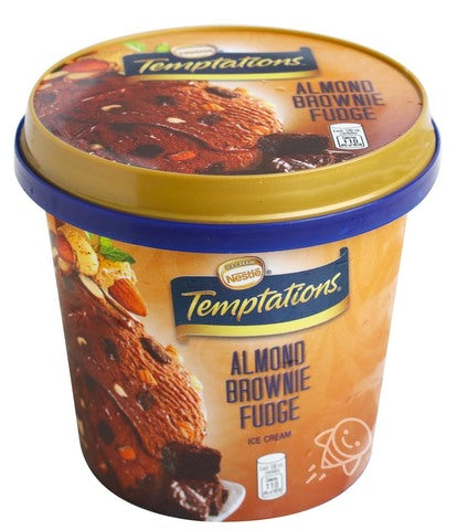 Nestle Temptations Ice Cream Almond Brownie Fudge 450 ml