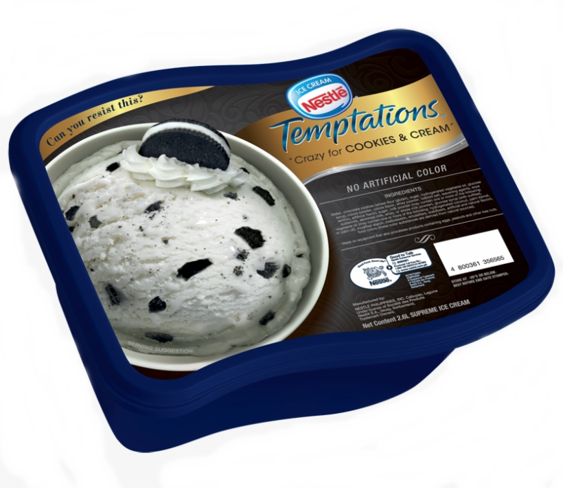 Nestle Temptations Ice Cream Cookies & Cream 1.3 L