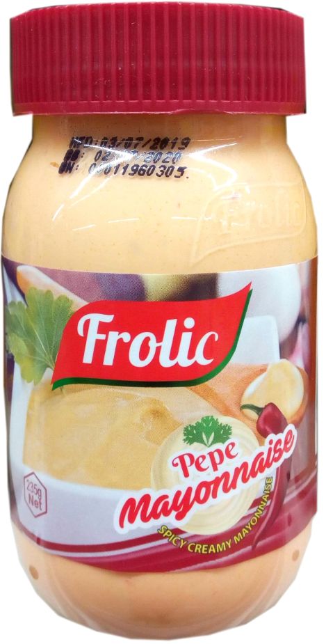 Frolic Sorten Buy Frolic Pepe Mayonnaise 235 g in Nigeria | Table Sauces | Supermart ...