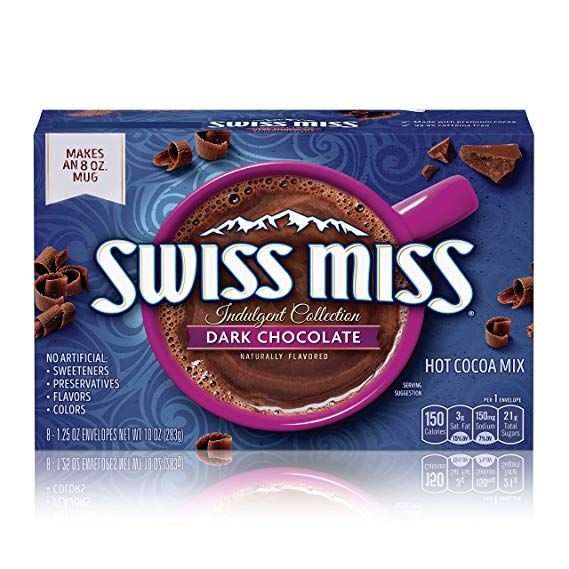 Swiss Miss Hot Cocoa Mix Indulgent Collection Dark Chocolate 193 g