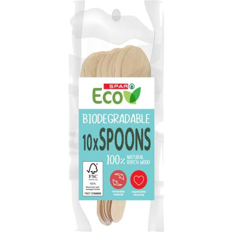 Spar Eco Biodegradable Spoons x10