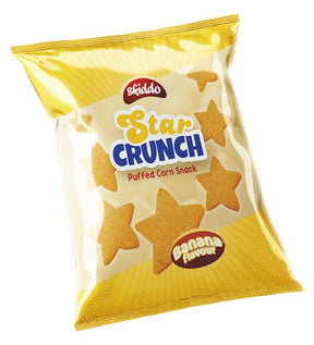 Skiddo Star Crunch Puffed Corn Snack Banana 40 g