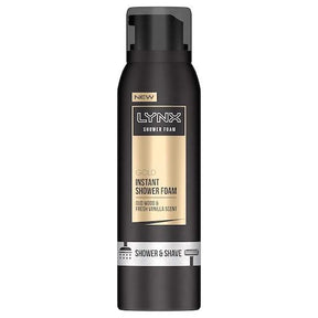 Lynx Gold Instant Shower Foam Oud Wood & Fresh Vanilla Scent Shower & Shave 200 ml