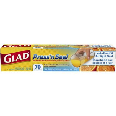 Glad 3 in 1 Press N Seal Multi-Purpose Sealing Wrap 21.6 m x 30 cm
