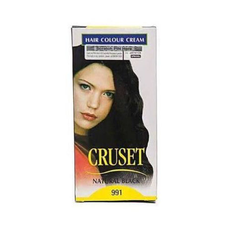 Cruset Hair Colour Cream Natural Black 60 ml