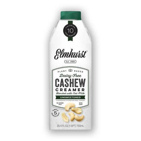 Elmhurst Dairy-Free Cashew Creamer Unsweetened 750 ml