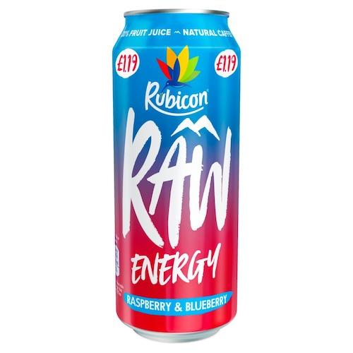 Rubicon Raw Energy Raspberry & Blueberry 50 cl
