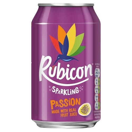 Rubicon Sparkling Passion Fruit Juice Can 33 cl