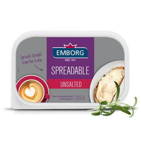 Emborg Spreadable Butter Unsalted 225 g