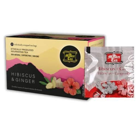 Master Tea Hibiscus & Ginger Tea Bags 40 g x20
