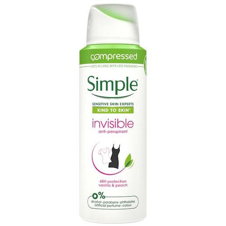 Simple Anti-Perspirant Deodorant Spray Invisible 250 ml