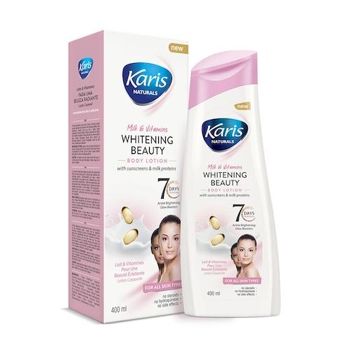 Karis Naturals Body Lotion Milk & Vitamins Whitening Beauty 400 ml