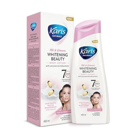 Karis Naturals Body Lotion Milk & Vitamins Whitening Beauty 400 ml