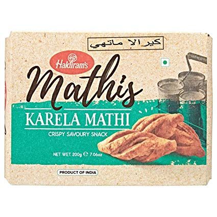 Buy Haldiram's Mathis Crispy Savoury Snack Karela Mathi 200 g in ...