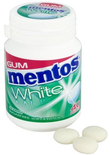 Mentos Chewing Gum White Spearmint Sugar-Free 60 g x40