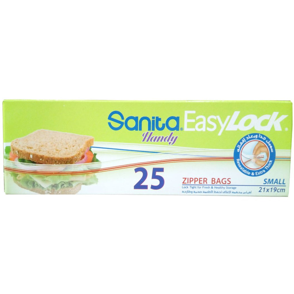 Sanita Handy Easylock Zipper Bags Small 22 x 26 cm x25