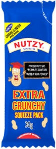 Nutzy Peanut Butter Crunchy Squeeze Pack 30 g