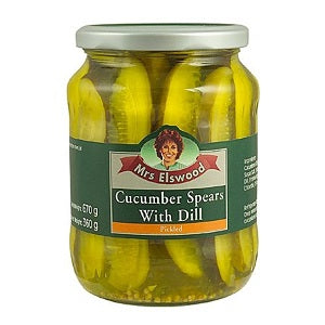 Mrs Elswood Cucumber Spears With Dill Pickled 670 g