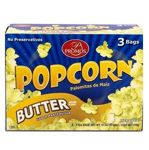 Promos Microwave Popcorn Butter 298 g 3 Bags