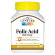 21st Century Folic Acid 800 mcg 180 Tablets Supermart.ng