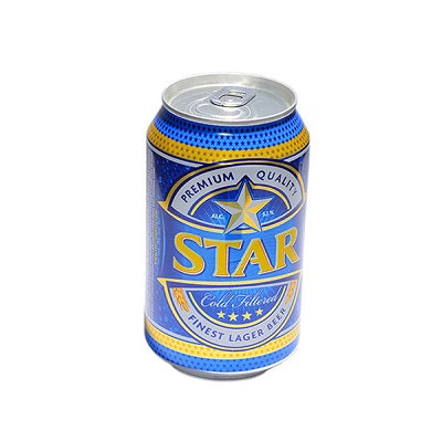 Star Lager Beer Can 33 cl x6