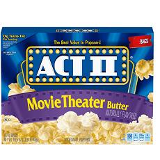 Act II Microwave Popcorn Butter Flavour 234 g Supermart.ng