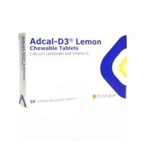 Adcal-D3 Lemon Chewable Tablets 1500 mg/400 I.U. 112 Tablets Supermart.ng