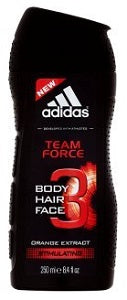Adidas Shower Gel 2 in 1 Hair & Body Team Force With Orange Extract 250 ml Supermart.ng