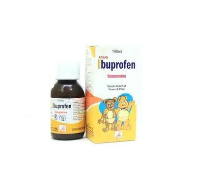 Afrab Ibuprofen Suspension For Relief Of Pain & Fever 100 ml Supermart.ng