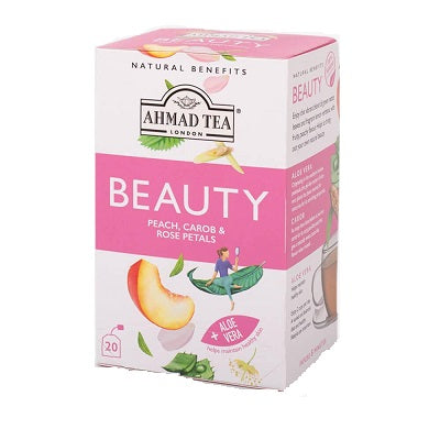 Ahmad Tea Beauty Peach, Carob & Rose Petals 40 g x20 Supermart.ng