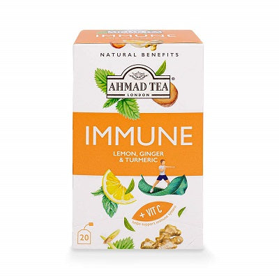 Ahmad Tea Immune Lemon, Ginger & Turmeric 40 g x20 Supermart.ng