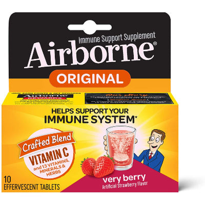 Airborne Immune Support Very Berry Flavour 10 Effervescents Supermart.ng
