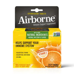 Airborne Immune Support Zesty Orange Flavour 20 Effervescents Supermart.ng