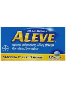 Aleve Pain Reliever 220 mg 50 Caplets Supermart.ng
