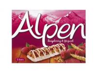 Alpen Energy Bars Raspberry & Yoghurt 145 g x5 Supermart.ng