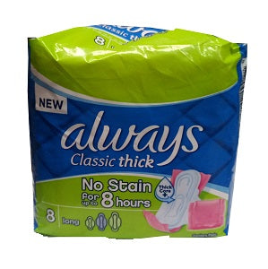 Always Classic Thick Long Pads x8 Supermart.ng