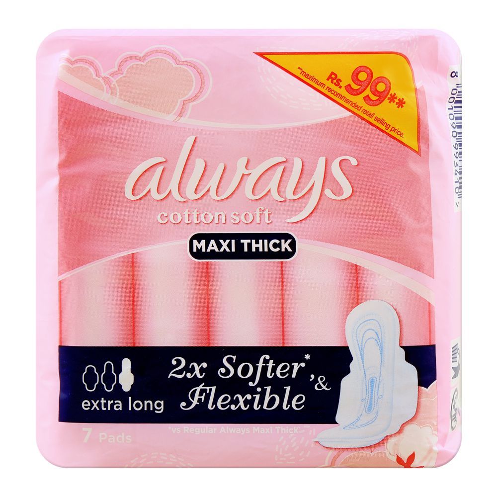 Always Cotton Soft Maxi Thick Extra Long x7 Supermart.ng