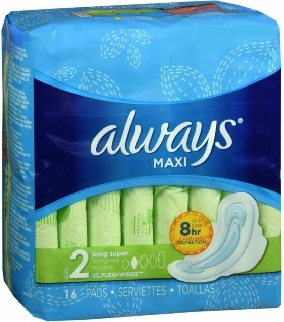 Always Maxi Long Super Pad With Flexi-Wings Size 2 x16 Supermart.ng