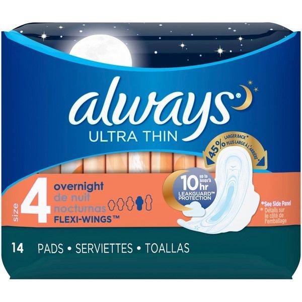 Always Maxi Overnight Pads With Flexi-Wings Size 4 x14 Supermart.ng