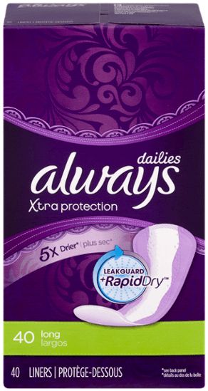 Always Xtra Protection Daily Liners Long x40 Supermart.ng
