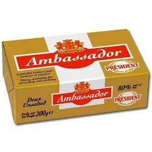 Ambassador Butter Unsalted 200 g Supermart.ng