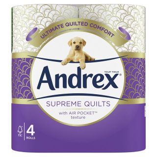 Andrex Toilet Tissue Supreme Quilts 2 Ply 4 Rolls Supermart.ng