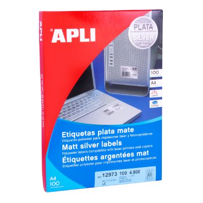 Apli Computer Label Buy Apli Adhesive Label 45.7 x 21.2 10 Sheets - Silver in Nigeria ...