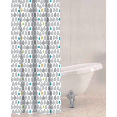 Sabichi Shower Curtain Peva - Rain Drops