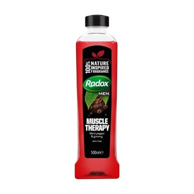 Radox Bath Soak Men Muscle Therapy Black Pepper & Ginseng 500 ml