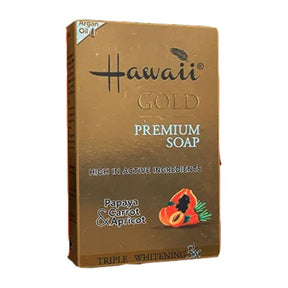 Hawaii Gold Premium Soap Triple Whitening Papaya, Carrot & Apricot 200 g x4